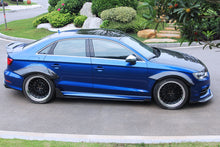 Load image into Gallery viewer, 2017-2020 Audi RS3 8V.2 Sedan Only BKSS Style Carbon Fiber Side Skirts Under Board