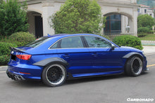 Load image into Gallery viewer, 2017-2020 Audi RS3 8V.2 Sedan Only BKSS Style Carbon Fiber Side Skirts Under Board