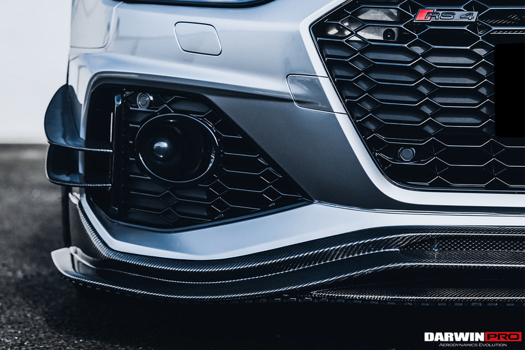 DarwinPRO 2020-2024 Audi RS4 B9.5 BKSS Style Carbon Fiber Front Lip