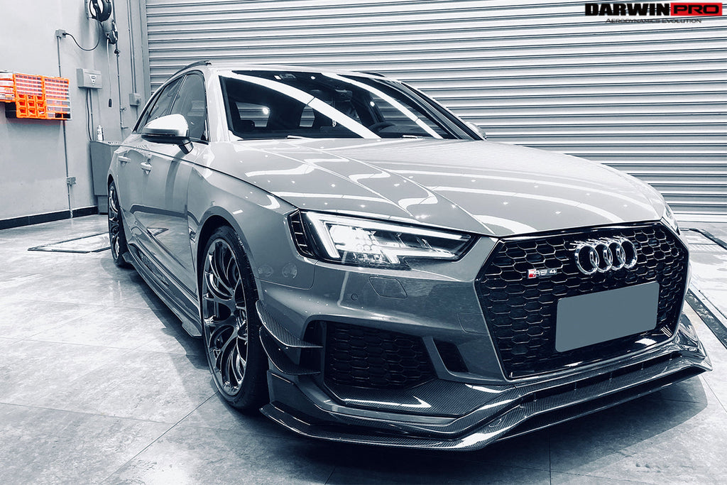 DarwinPRO 2017-2019 Audi RS4 B9 BKSS Style Front Canards