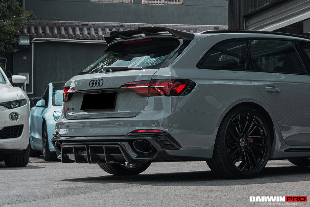 2017-2024 Audi RS4 B9 BKSS Style Rear Diffuser with Winglets
