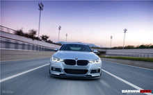 Load image into Gallery viewer, DarwinPRO 2013-2019 BMW 3 Series F30 F35 M-Tech GV Style Carbon Fiber Front Lip With Caps - DarwinPRO Aerodynamics