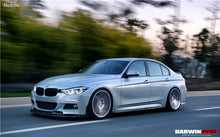 Load image into Gallery viewer, DarwinPRO 2013-2019 BMW 3 Series F30 F35 M-Tech GV Style Carbon Fiber Front Lip With Caps - DarwinPRO Aerodynamics