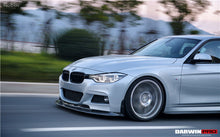 Load image into Gallery viewer, DarwinPRO 2013-2019 BMW 3 Series F30 F35 M-Tech GV Style Carbon Fiber Front Lip With Caps - DarwinPRO Aerodynamics