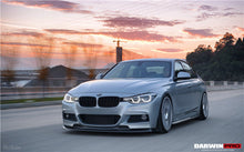 Load image into Gallery viewer, DarwinPRO 2013-2019 BMW 3 Series F30 F35 M-Tech GV Style Carbon Fiber Front Lip With Caps - DarwinPRO Aerodynamics