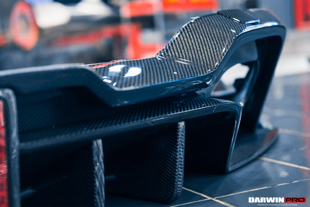 2019-2022 BMW 3 Series G20 G28 BKSS Style Carbon Fiber Rear Diffuser (With 4 Exhaust tips)