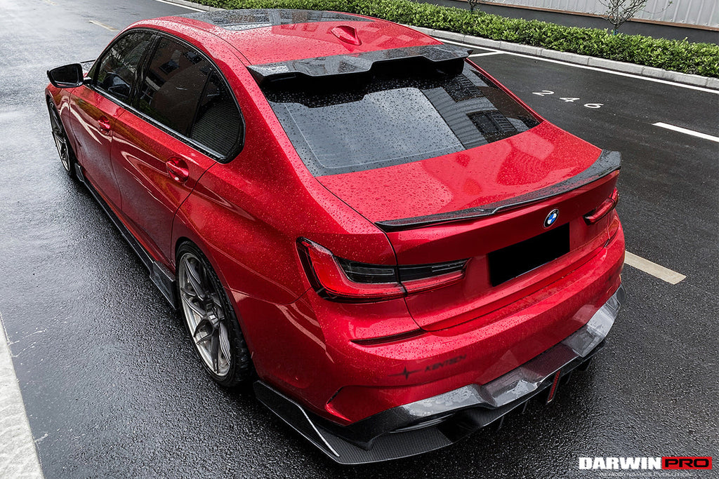 2019-2022 BMW 3 Series G20 BKSS Style Carbon Fiber Side Skirts Under Board