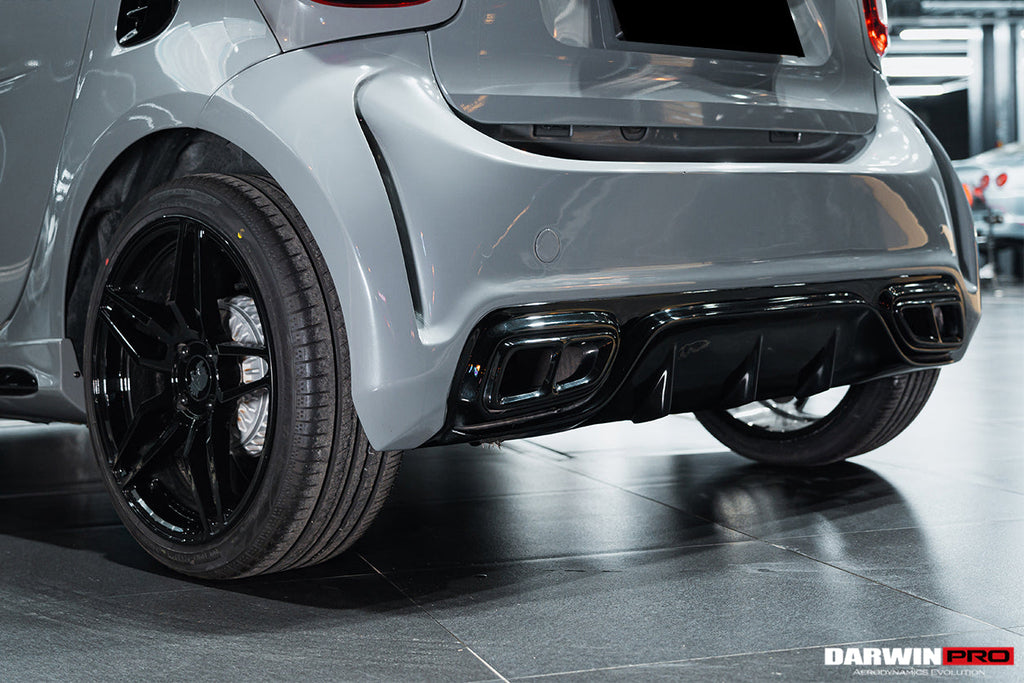2016-2020 Smart Fortwo 453 BKSS Style Partial Carbon Fiber Rear Bumper