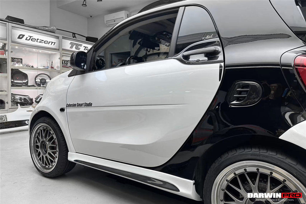 2016-2020 Smart Fortwo 453 BKSS Style Partial Carbon Fiber Side Skirts