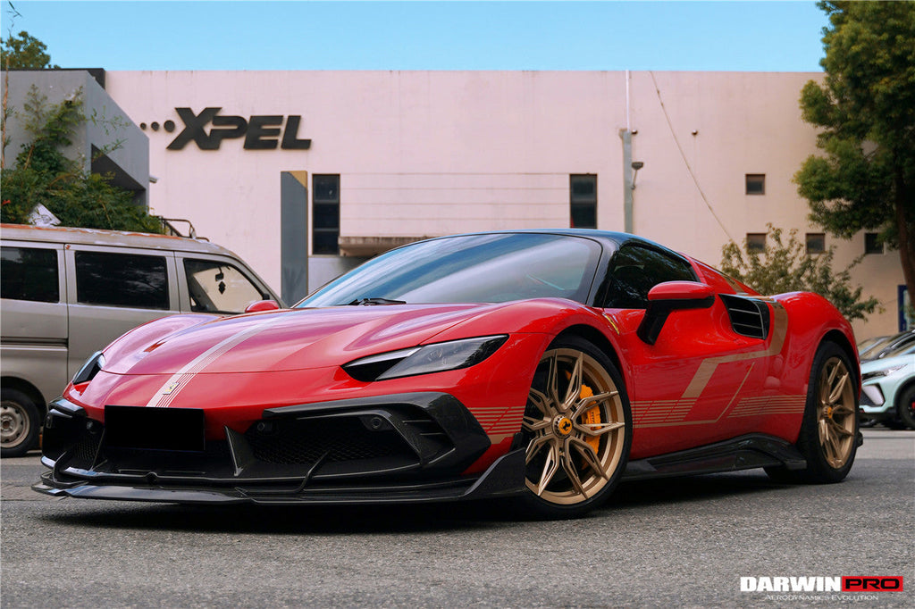 DarwinPRO 2022-2025 Ferrari 296 GTB & GTS Type F171 iMP Style Carbon Fiber Side Skirts