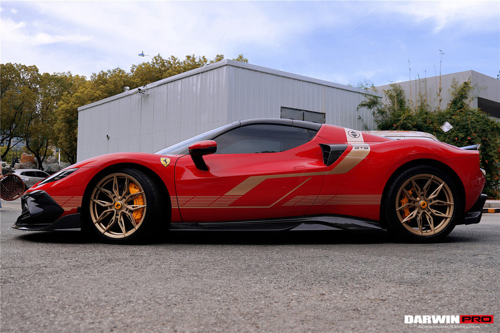 DarwinPRO 2022-2025 Ferrari 296 GTB & GTS Type F171 iMP Style Carbon Fiber Side Skirts