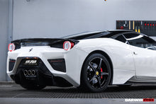 Load image into Gallery viewer, DarwinPRO 2010-2015 Ferrari 458 Coupe BKSS Style Partial Carbon Fiber Rear Bumper And Carbon Fiber Trunk With Tail Light Cover - DarwinPRO Aerodynamics