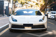 Load image into Gallery viewer, DarwinPRO 2010-2015 Ferrari 458 Coupe  Spider BKSS Style Carbon Fiber Hood and Partial Carbon Fiber Front bumper - DarwinPRO Aerodynamics