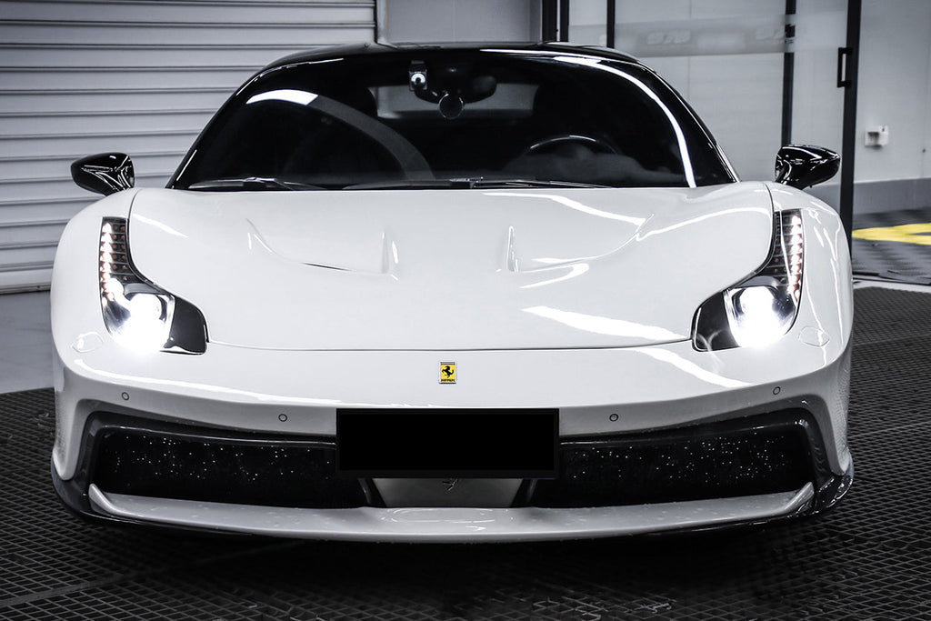 DarwinPRO 2010-2015 Ferrari 458 Coupe  Spider BKSS Style Carbon Fiber Hood and Partial Carbon Fiber Front bumper - DarwinPRO Aerodynamics
