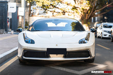 Load image into Gallery viewer, DarwinPRO 2010-2015 Ferrari 458 Coupe  Spider BKSS Style Carbon Fiber Hood and Partial Carbon Fiber Front bumper - DarwinPRO Aerodynamics