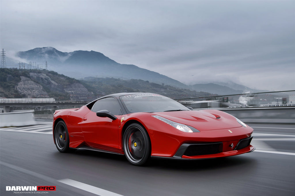 DarwinPRO 2010-2015 Ferrari 458 Coupe Spider BKSS Style Side Skirts - DarwinPRO Aerodynamics