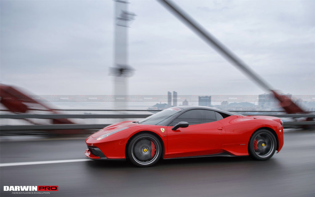 DarwinPRO 2010-2015 Ferrari 458 Coupe Spider BKSS Style Side Skirts - DarwinPRO Aerodynamics