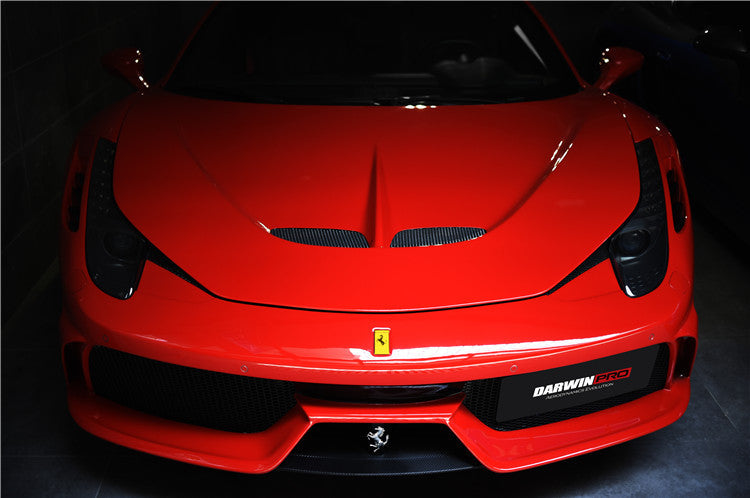 2010-2015 Ferrari 458 Coupe  Spider Speciale Style Front Bumper - DarwinPRO Aerodynamics