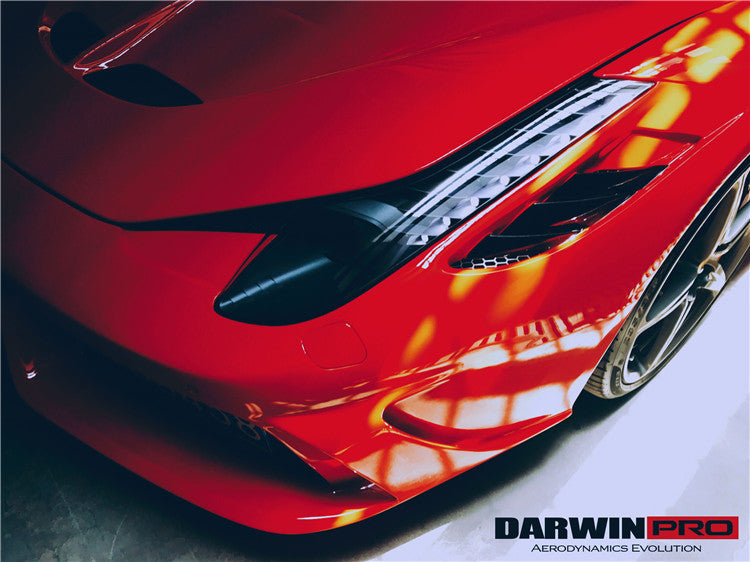 2010-2015 Ferrari 458 Coupe  Spider Speciale Style Front Bumper - DarwinPRO Aerodynamics