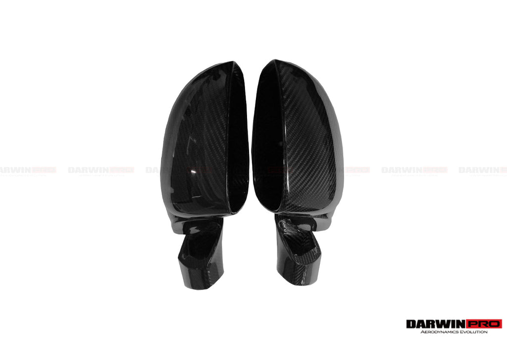 2010-2015 Ferrari 458 Coupe Spider Speciale Dry Carbon Fiber Mirror Housing Repalcement - DarwinPRO Aerodynamics