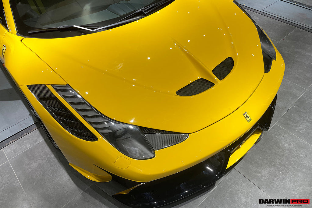 2010-2015 Ferrari 458 Coupe  Spider Speciale Style Hood - DarwinPRO Aerodynamics