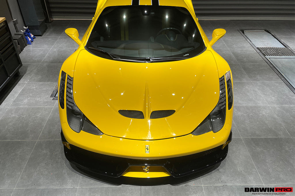 2010-2015 Ferrari 458 Coupe  Spider Speciale Style Hood - DarwinPRO Aerodynamics