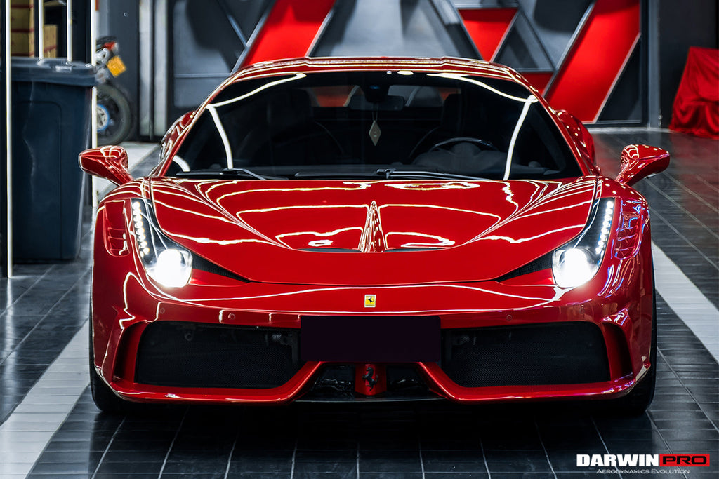 2010-2015 Ferrari 458 Coupe  Spider Speciale Style Hood - DarwinPRO Aerodynamics