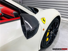 Load image into Gallery viewer, 2010-2015 Ferrari 458 Coupe Spider Speciale Dry Carbon Fiber Mirror Housing Repalcement - DarwinPRO Aerodynamics
