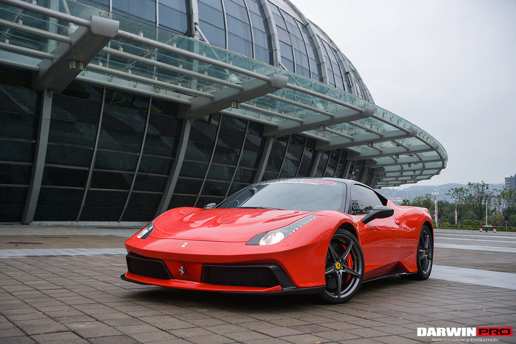 2010-2015 Ferrari 458 Coupe Spider Speciale Dry Carbon Fiber Mirror Housing Repalcement - DarwinPRO Aerodynamics