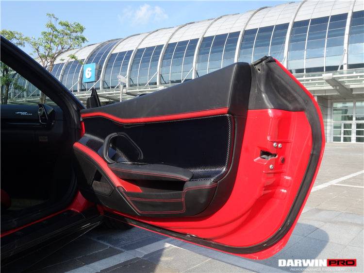 2010-2015 Ferrari 458 Coupe Spider Carbon Fiber Door Panel Interior - DarwinPRO Aerodynamics