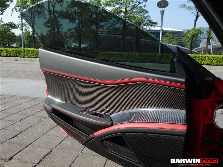 2010-2015 Ferrari 458 Coupe Spider Carbon Fiber Door Panel Interior - DarwinPRO Aerodynamics