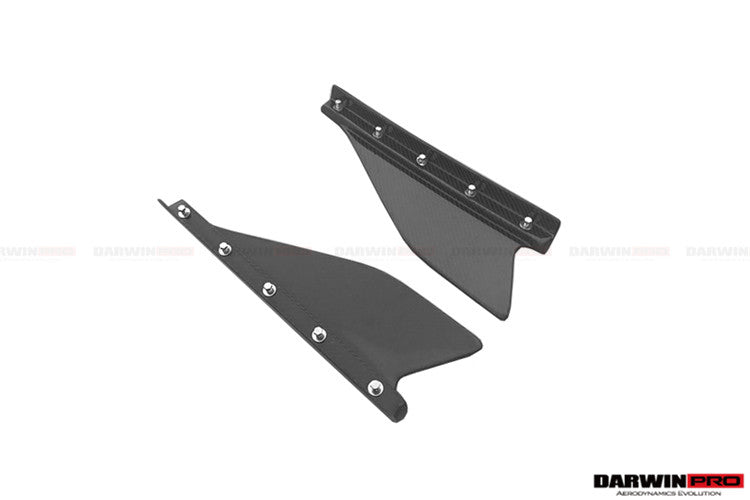 2013-2015 Ferrari 458 Speciale Carbon Fiber Side Skirt Canards - DarwinPRO Aerodynamics
