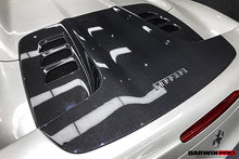 Load image into Gallery viewer, 2011-2015 Ferrari 458 Spider Carbon Fiber Engine Hood Replacement