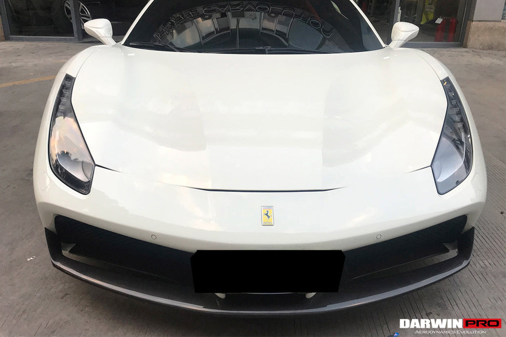 DarwinPRO 2015-2020 Ferrari 488 GTB & Spider Carbon Fiber Front Lip - DarwinPRO Aerodynamics