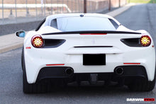 Load image into Gallery viewer, 2015-2020 Ferrari 488 GTB Spyder Dry Carbon Fiber Rear Light Satellite Covers - DarwinPRO Aerodynamics