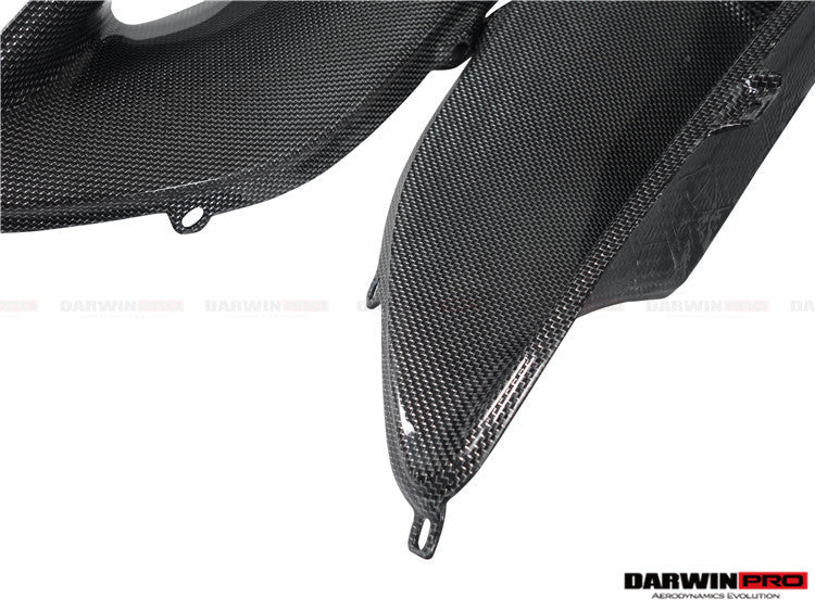 2015-2020 Ferrari 488 GTB Spyder Dry Carbon Fiber Rear Light Satellite Covers - DarwinPRO Aerodynamics