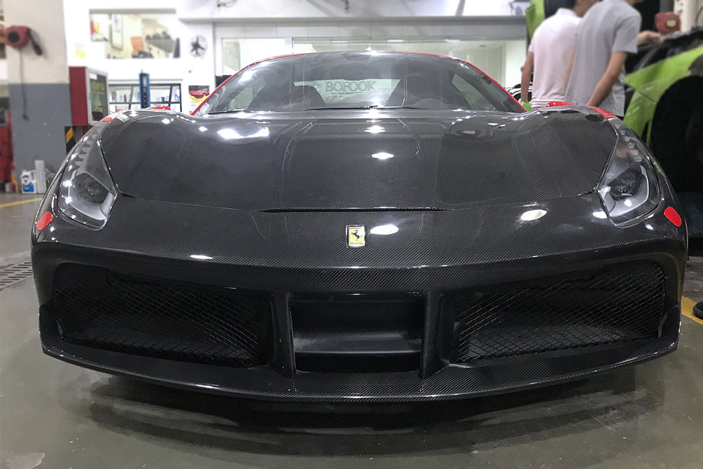 2015-2020 Ferrari 488 GTB & Spider Front Bumper - DarwinPRO Aerodynamics
