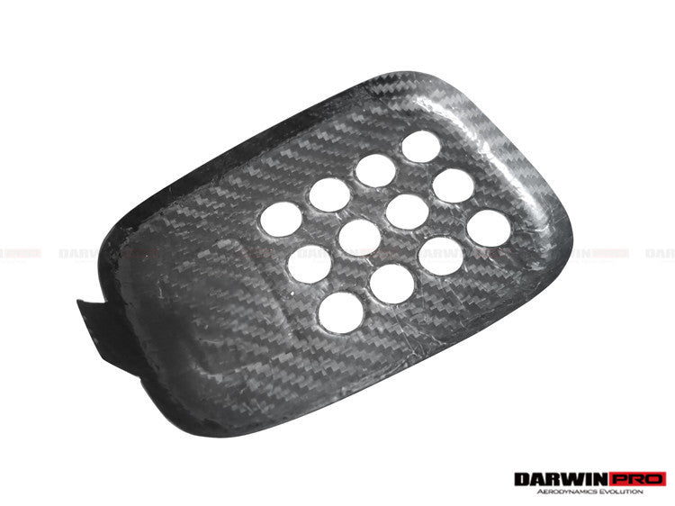 2015-2020 Ferrari 488 GTB & Spider Dry Carbon Fiber Rear Black Light Cover - DarwinPRO Aerodynamics