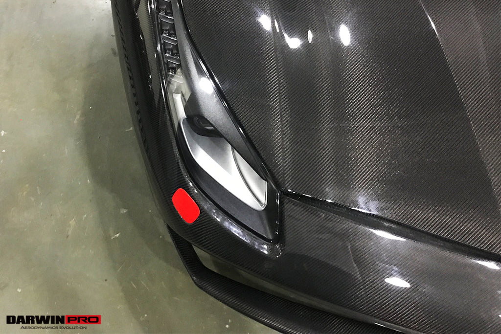 2015-2020 Ferrari 488 GTB & Spider Carbon Fiber Hood - DarwinPRO Aerodynamics