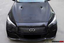 Load image into Gallery viewer, Darwinpro 2014-2022 Infiniti Q50 Sedan EAU ROUGE Style Hood