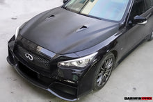 Load image into Gallery viewer, Darwinpro 2014-2022 Infiniti Q50 Sedan EAU ROUGE Style Hood