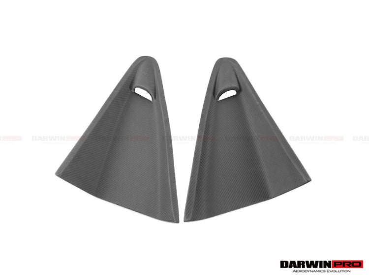 2011-2017 McLaren 650s & 12C BKSS Style Carbon Fiber Quarter Window Scoops - DarwinPRO Aerodynamics