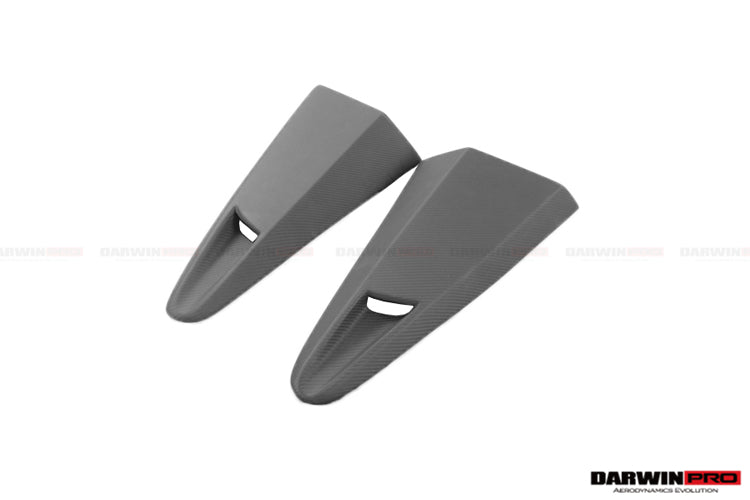 2011-2017 McLaren 650s & 12C BKSS Style Carbon Fiber Quarter Window Scoops - DarwinPRO Aerodynamics