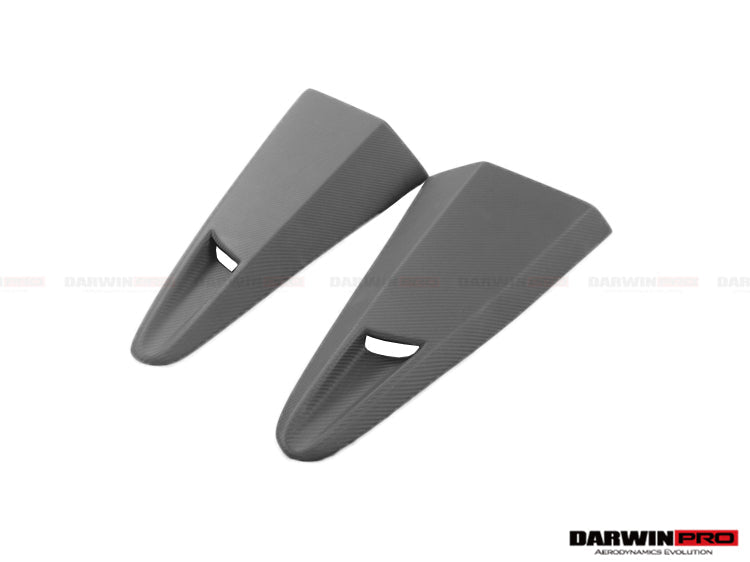 2011-2017 McLaren 650s & 12C BKSS Style Carbon Fiber Quarter Window Scoops - DarwinPRO Aerodynamics