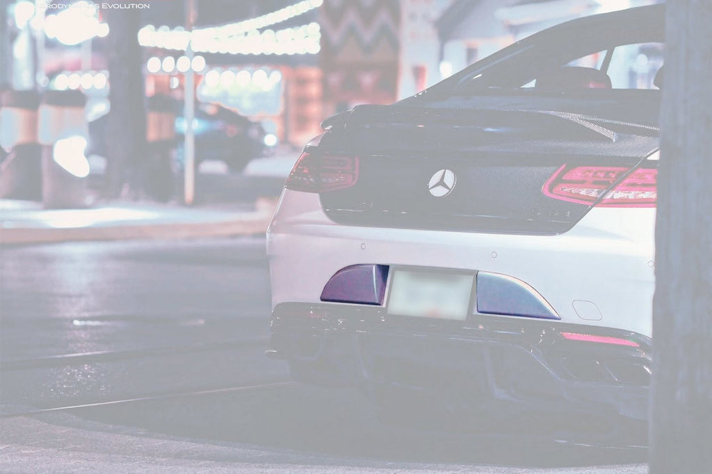 2014-2021 Mercedes Benz C217 S63 S65 AMG Coupe Carbon Fiber Rear Bumper Caps