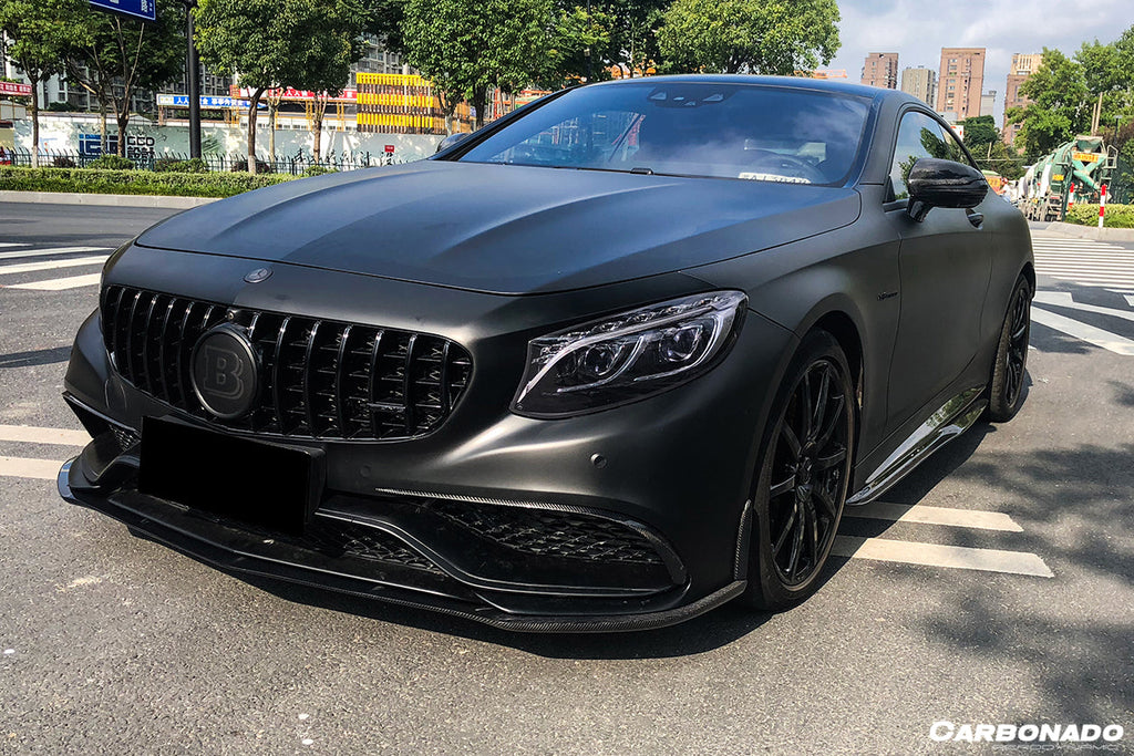 2014-2017 Mercedes Benz C217 S63 S65 AMG Coupe BKSS Style Carbon Fiber Front Lip