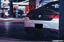 Load image into Gallery viewer, 2014-2021 Mercedes Benz C217 S63 S65 AMG Coupe Carbon Fiber Rear Bumper Caps