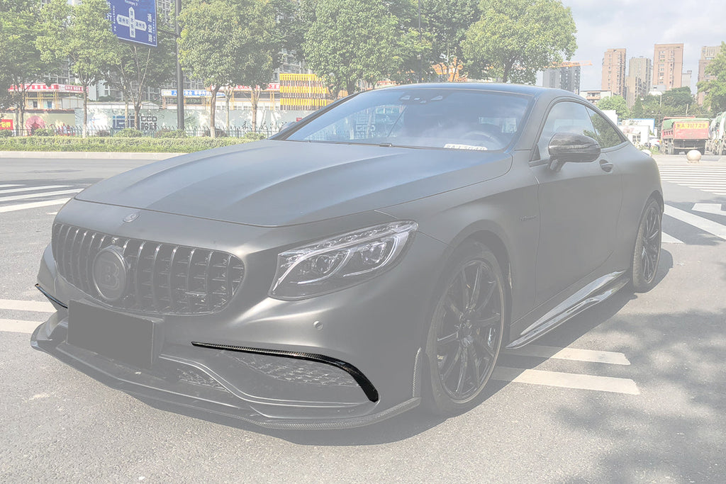 2014-2017 Mercedes Benz C217 S63 S65 AMG Coupe Carbon Fiber Front Canards