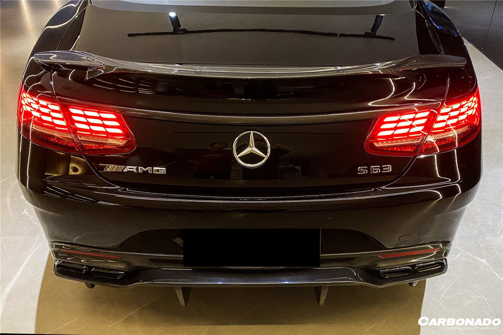 2014-2021 Mercedes Benz C217 S63 S65 AMG Coupe  Carbon Fiber Trunk Trim