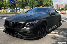 Load image into Gallery viewer, 2014-2017 Mercedes Benz C217 S63 S65 AMG Coupe Carbon Fiber Front Bumper Lip